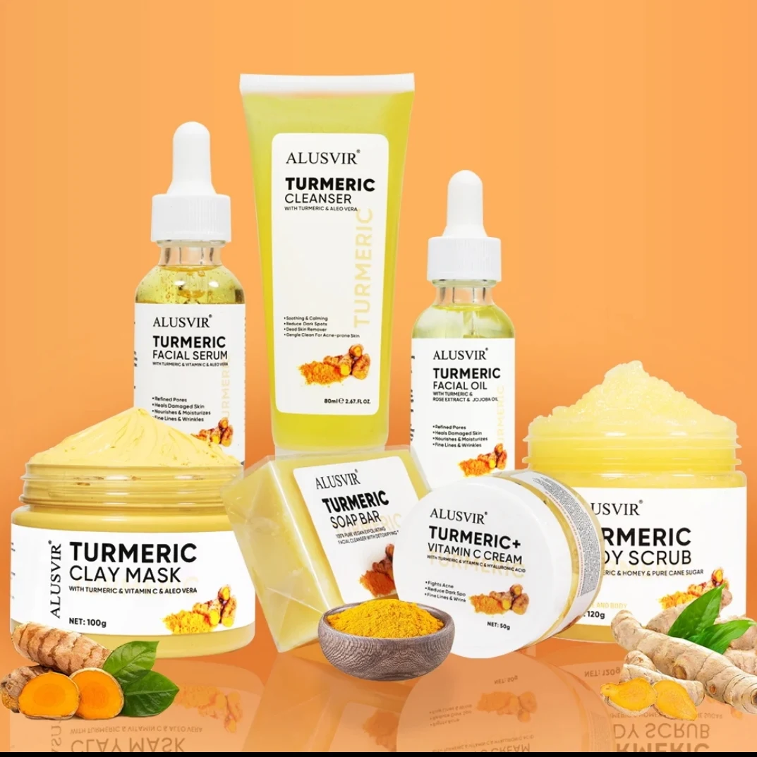 Kit de soin pour la peau au curcuma 