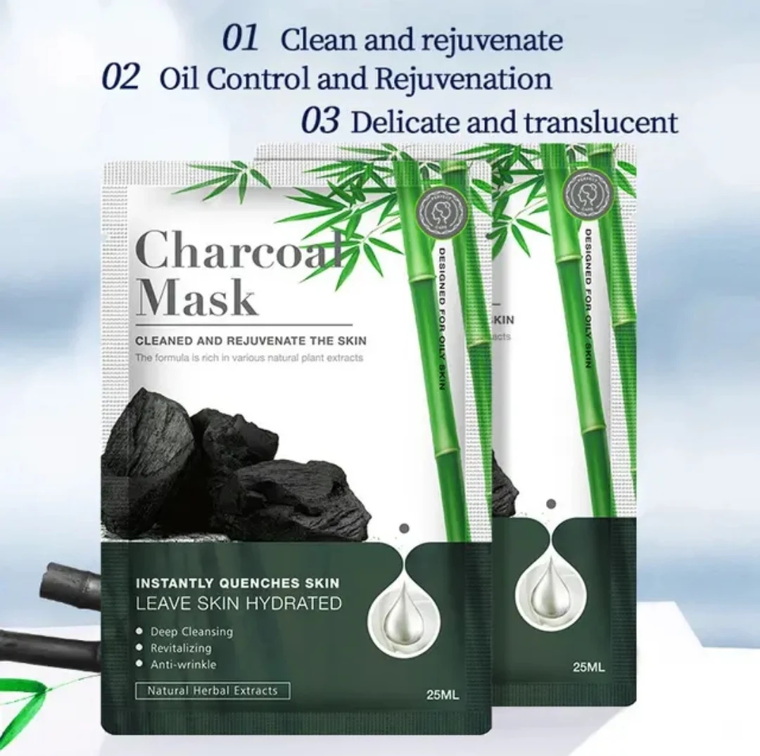Masque facial en patch au citron charbon et au thé vert - Vue 3