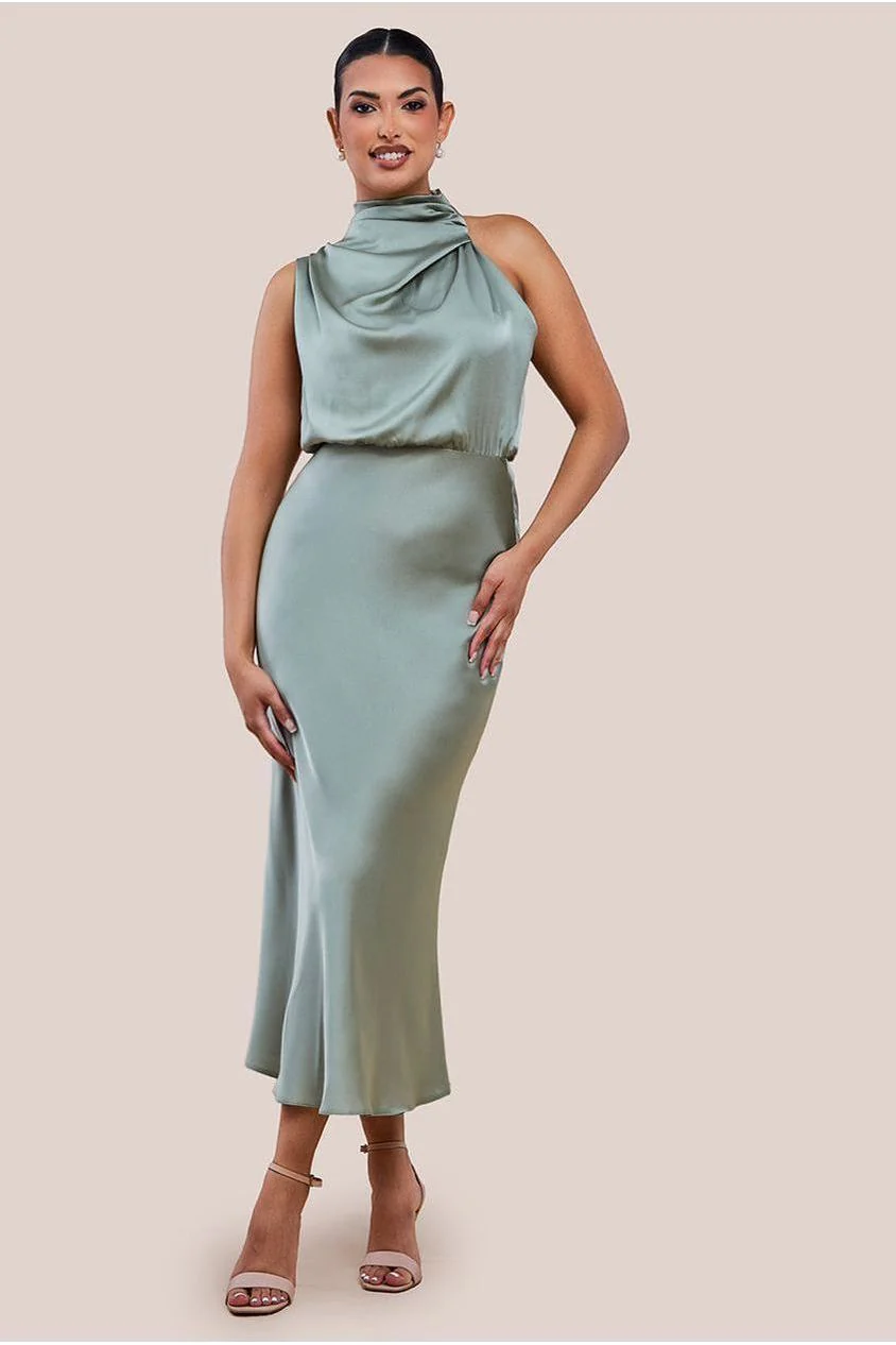 Robe élégante en satin - Vue 3